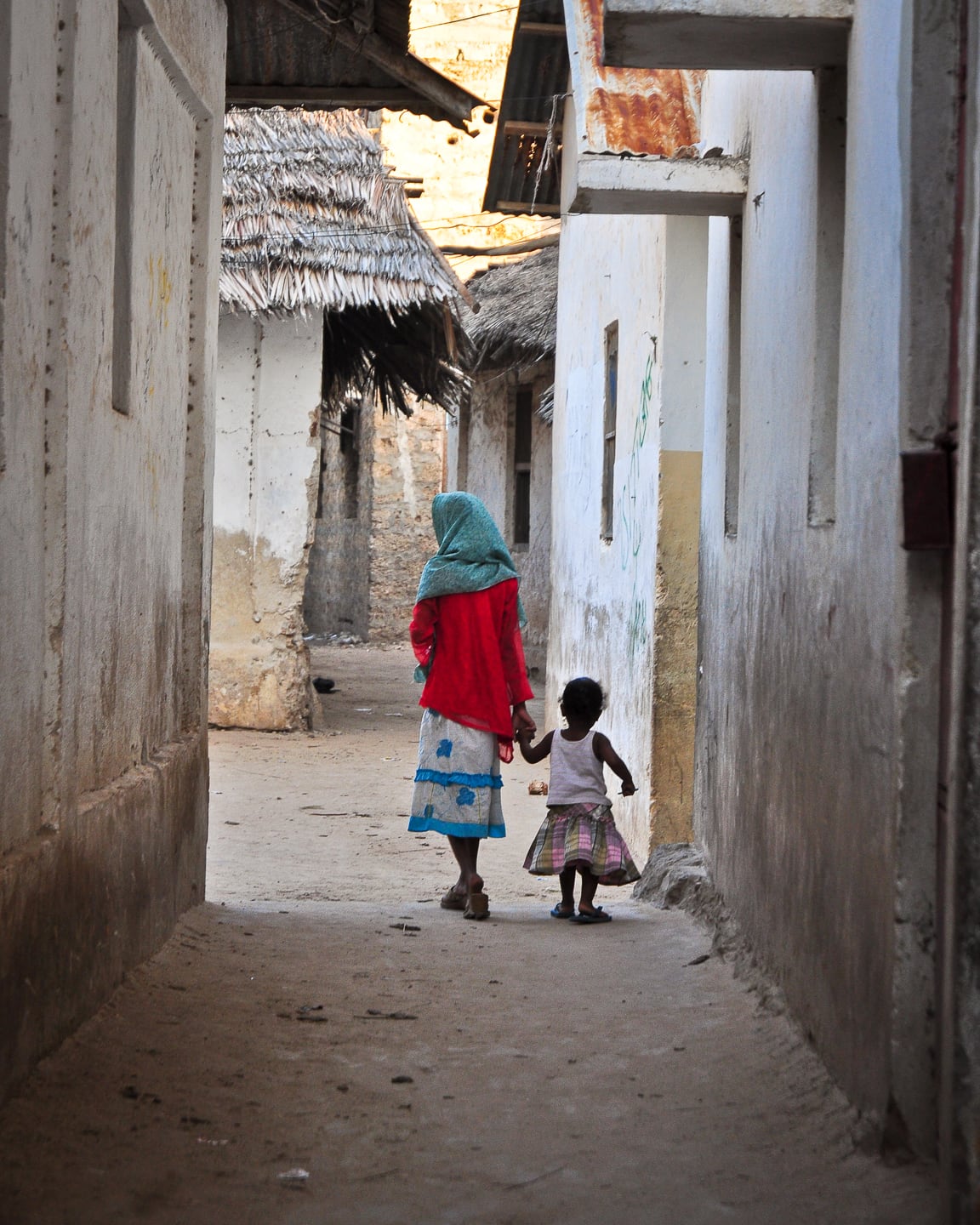 streets of Lamu Town Kenya