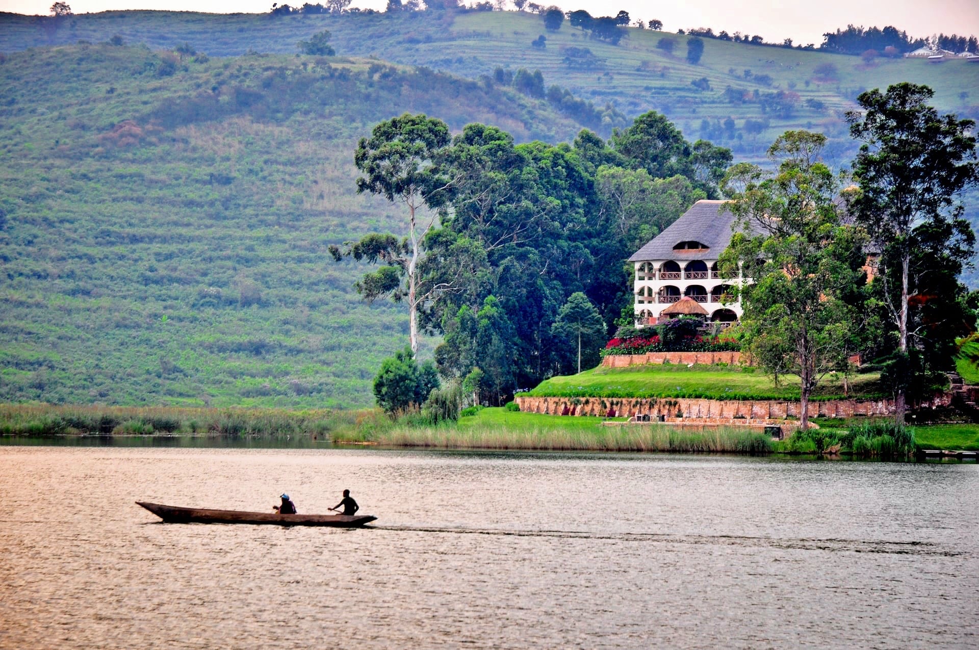 Lake Bunyonyi Uganda Byoona Amagara boat