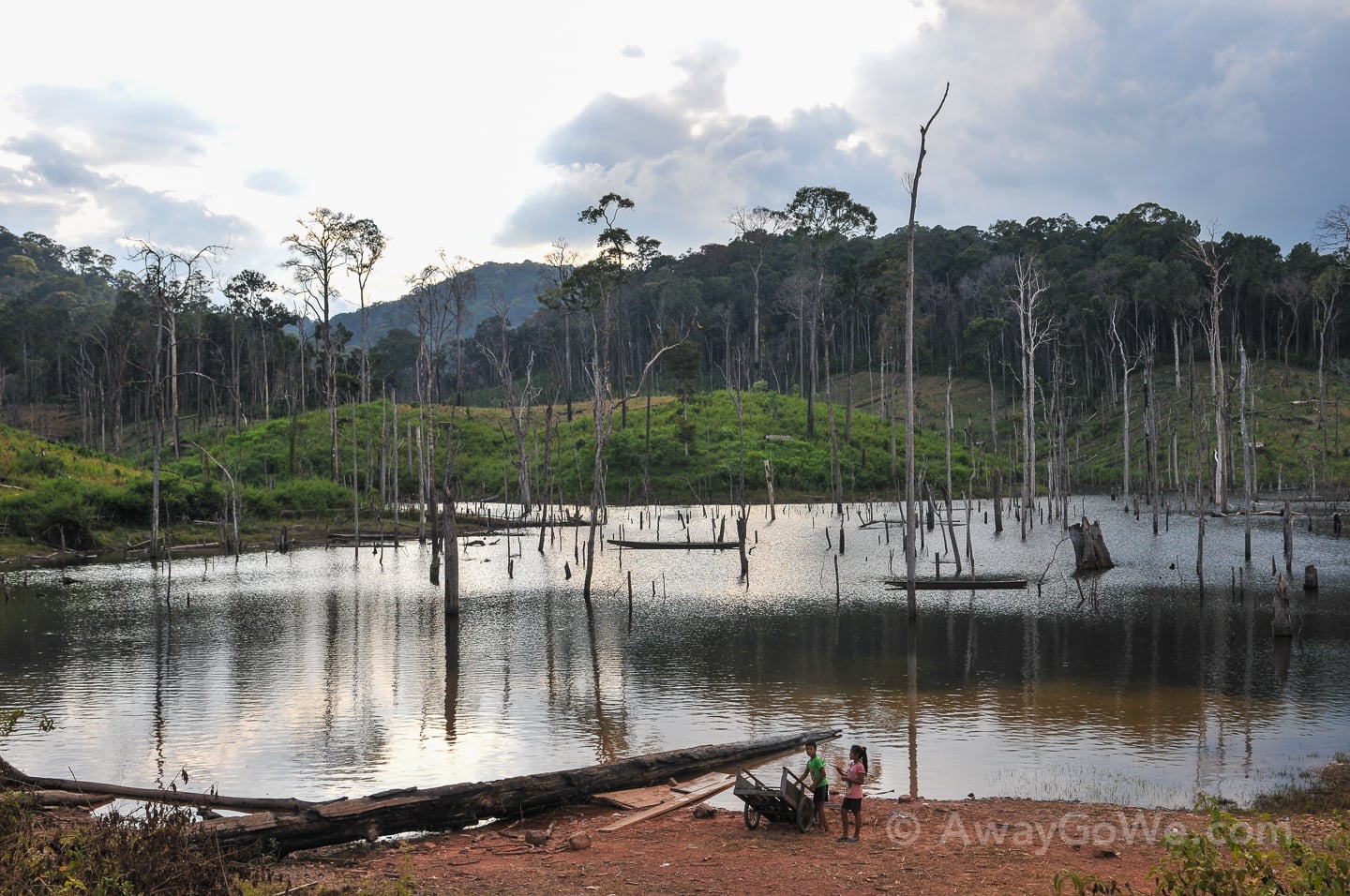 inlet of reservoir in laos