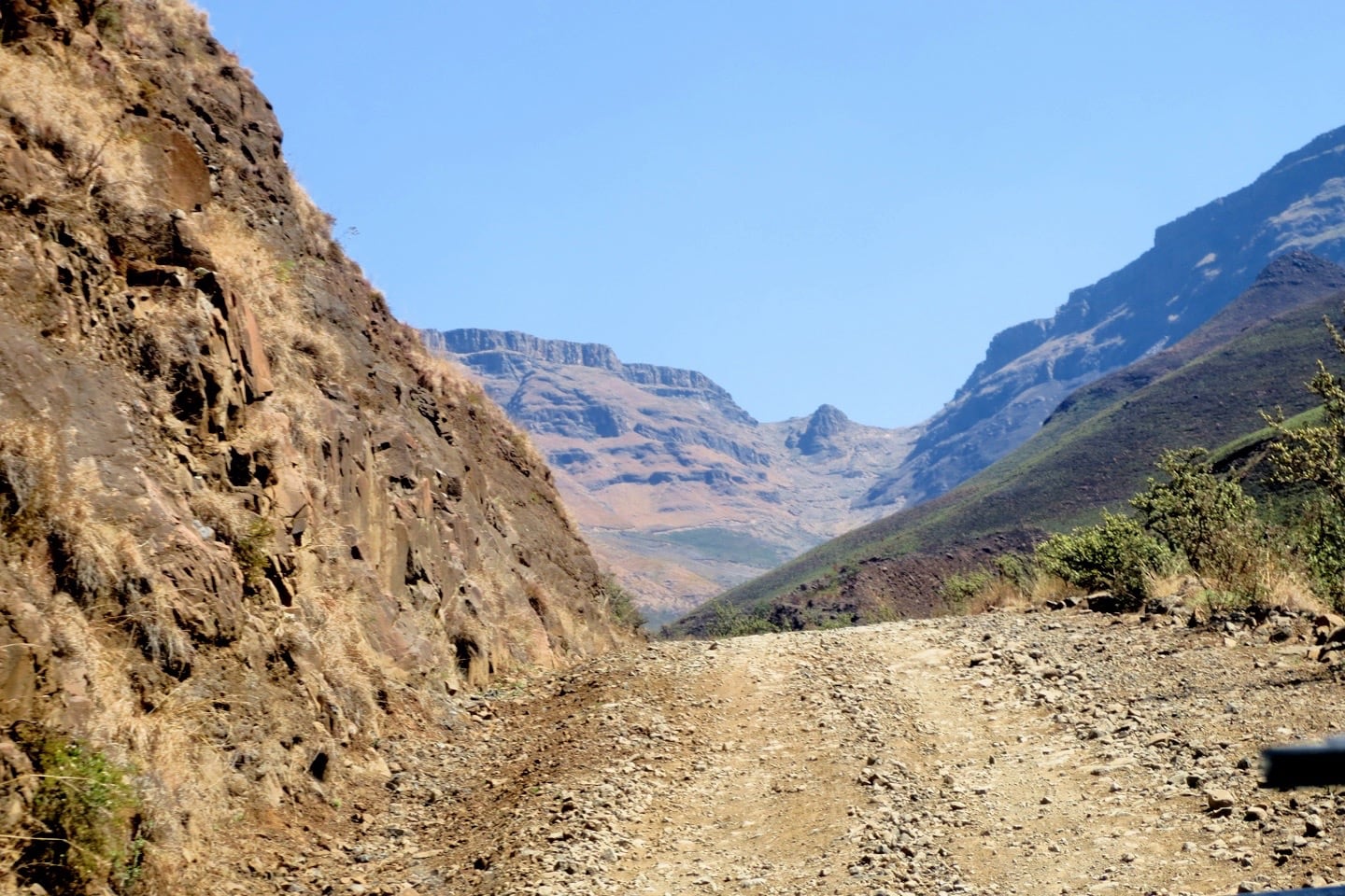 road to Sani Pass Lesotho