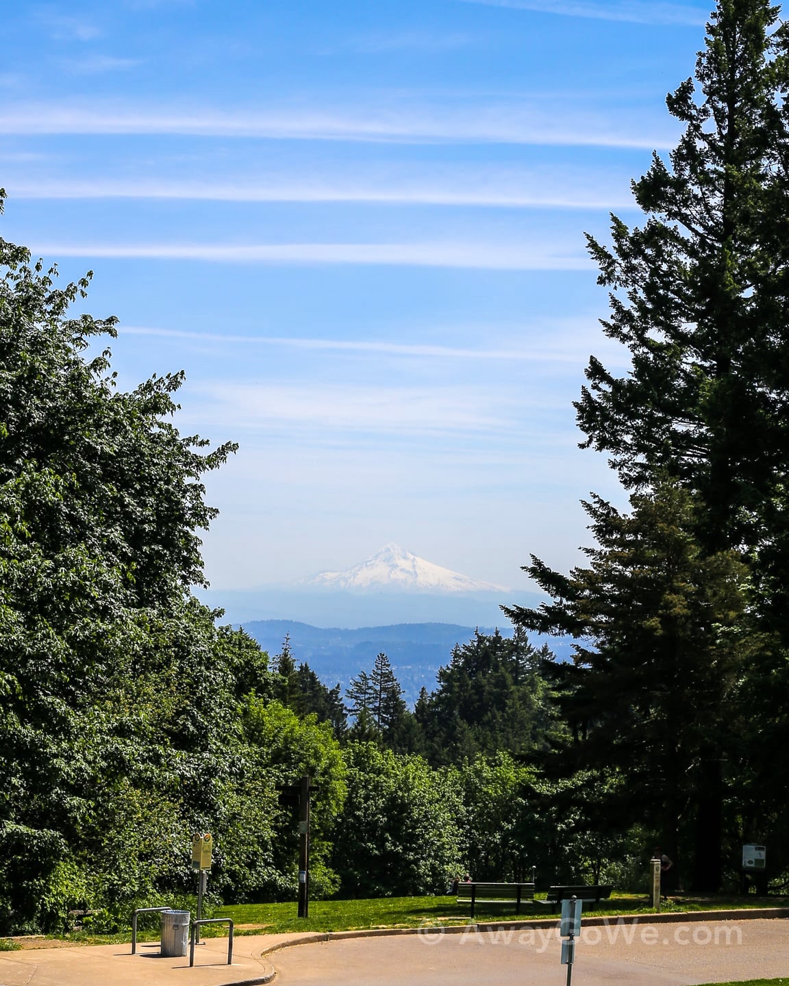 Mt Hood viewed from Council Crest Park Portland Oregon