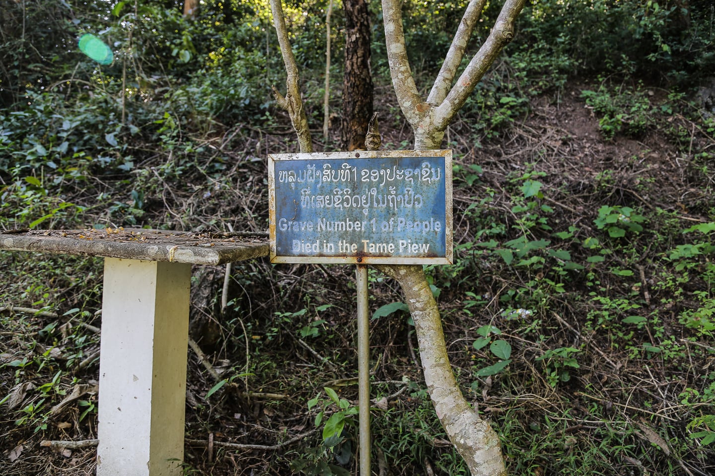grave sites at Tham Piew Cave Laos