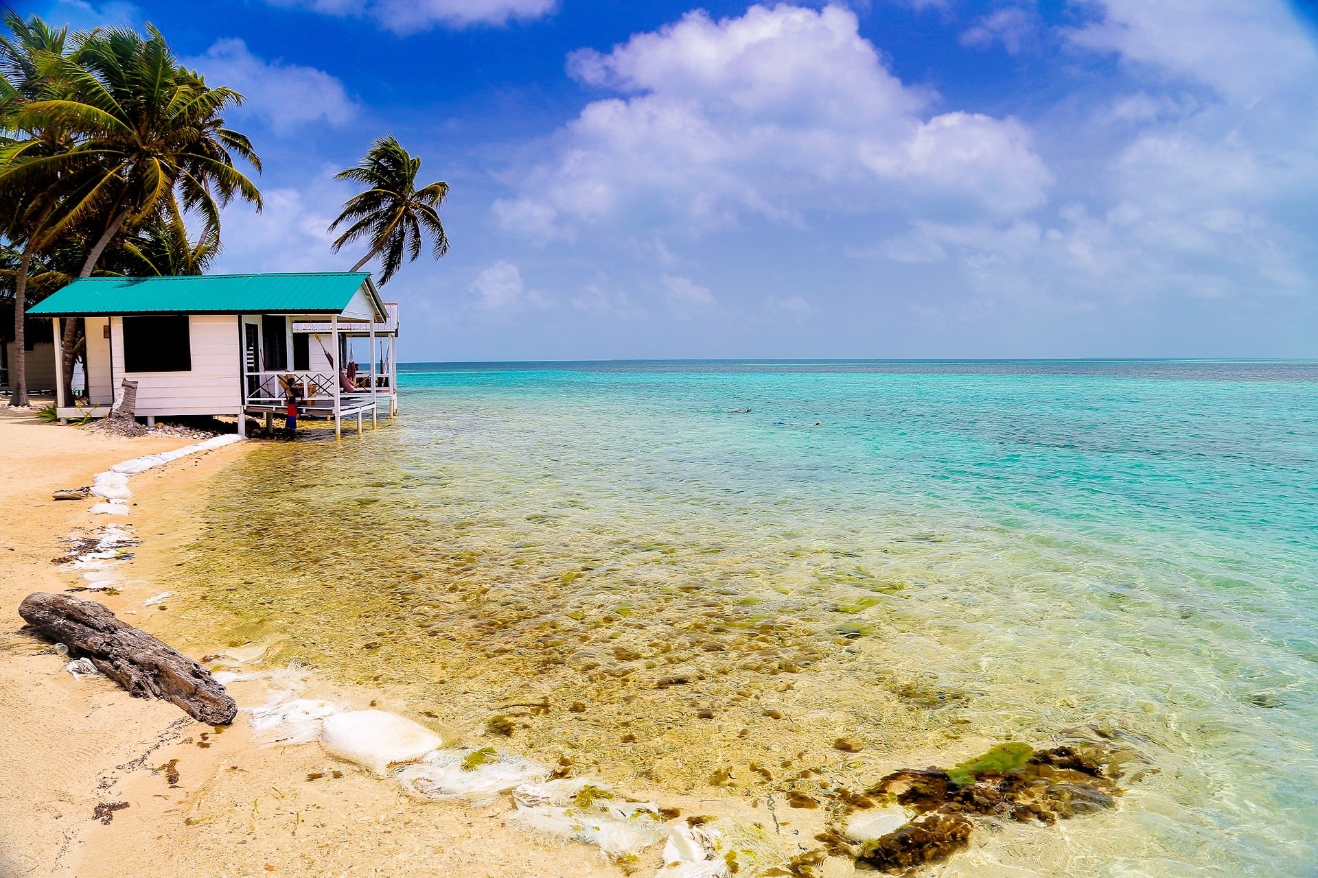 beach bungalow in Belize