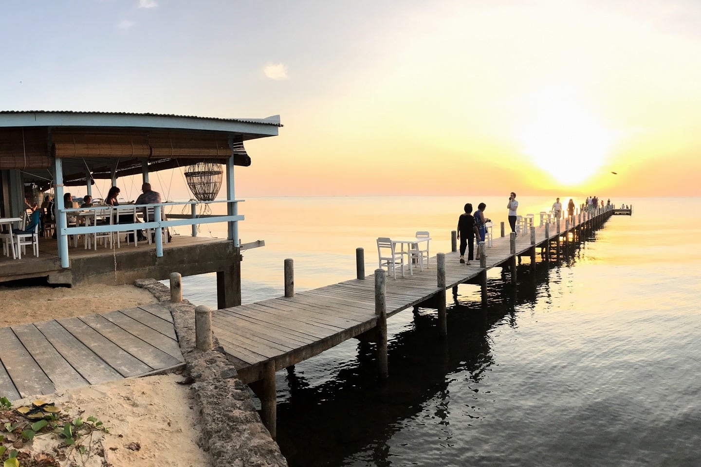 pier at sunset Sailing Club Kep Cambodia